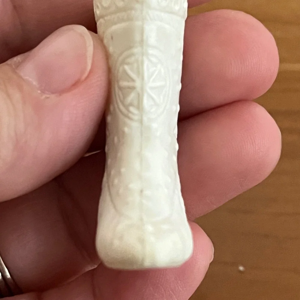 Vintage Barbie‎ White Cowboy Boots 1970s Embossed Western Doll Accessories Pair